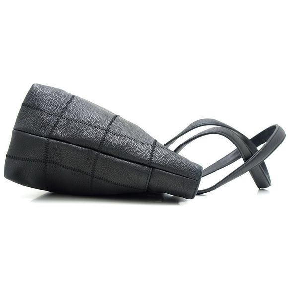 Chanel Chocolate Bar Tote Bag Soft Caviar Skin Black - Picture 2 of 7